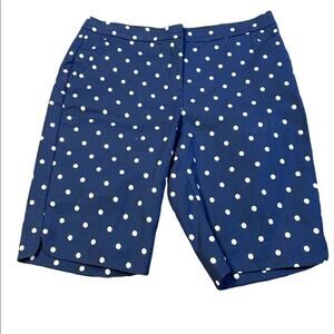 Investments Royal Blue Polka Dot Shorts in a Women's Size 14